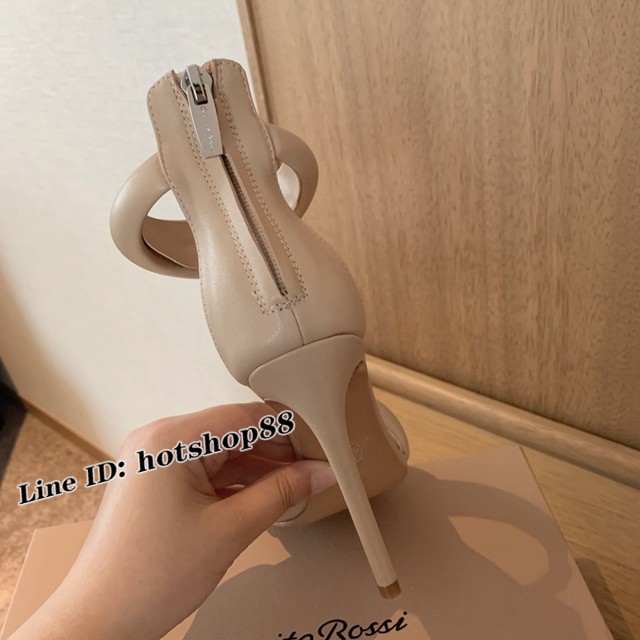 Gianvito Rossi專櫃款一字帶涼鞋 定制羊皮女士拖鞋 dx3598